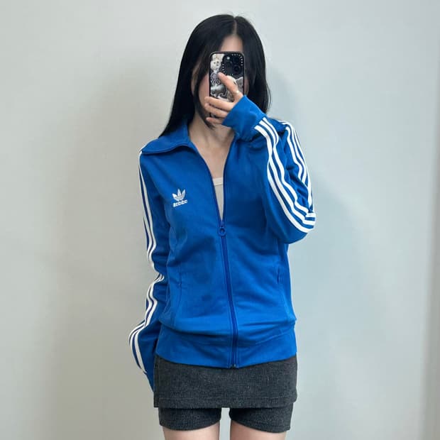 아디다스 유로파 사이드라인 블루 트랙탑 져지