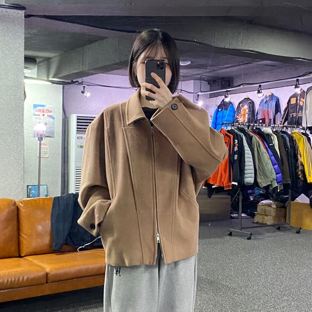 라퍼지스토어 투웨이 디테일 스웨이드 자켓 B3881