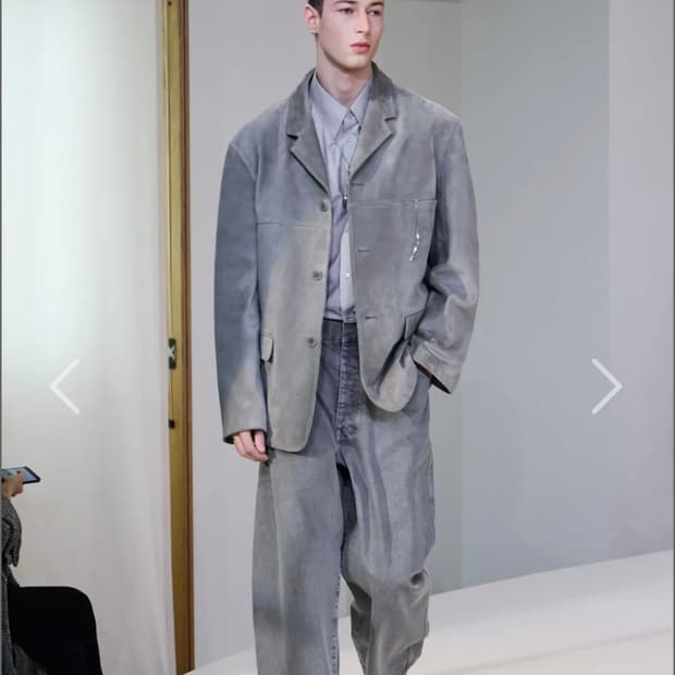 [M]르메르 25FW 스웨이드 싱글브레스티드 자켓
