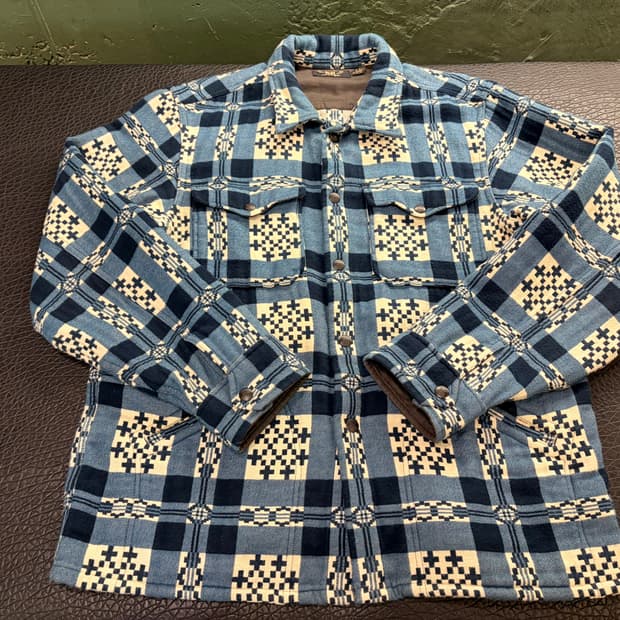 rrl 패턴 자카드 오버셔츠 자켓