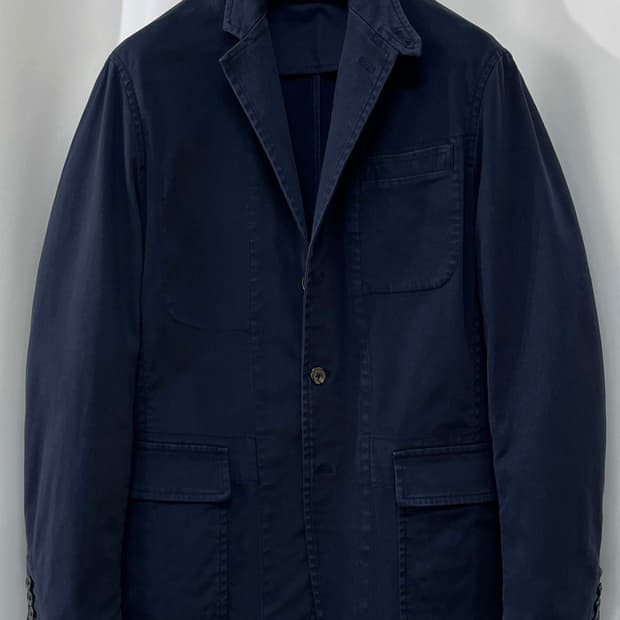 폴로 랄프로렌 RL67 네이비 가먼트다이 배드포드 유틸리티 스포츠 자켓