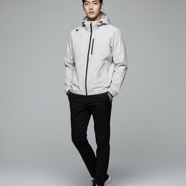 데상트 공용 러닝 약기모 우븐 자켓 -105