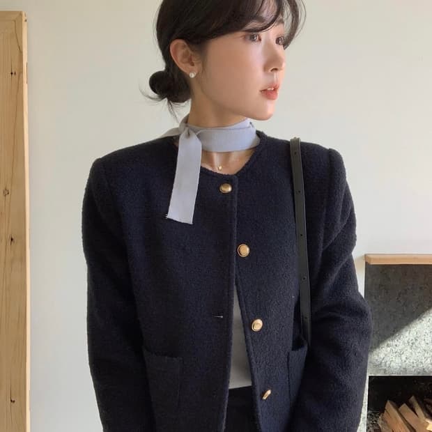 모아빈(moibin) 트위드 자켓