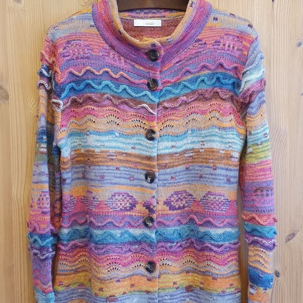 (새상품)66/77.Mohair 히피 가디건