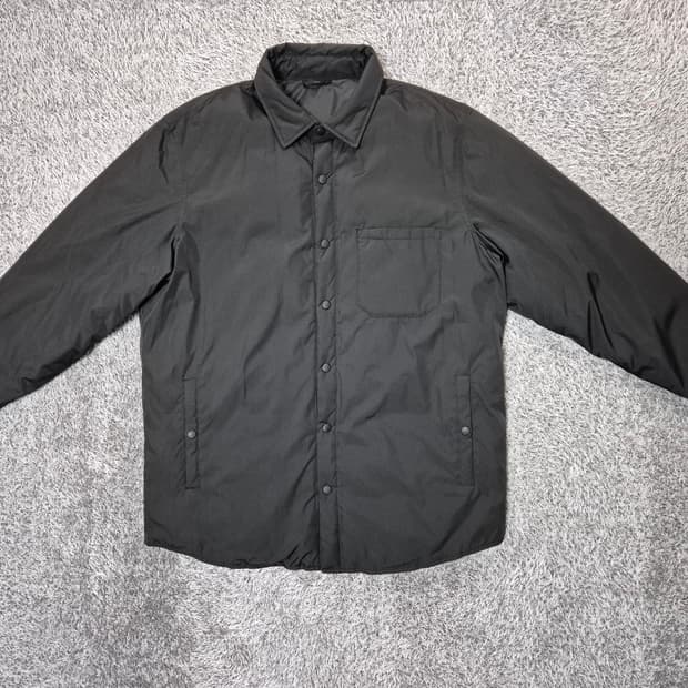 지오다노 남성 오버핏 경량 패딩 셔켓 L