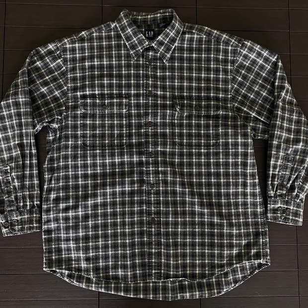 (XL) 올드갭 플란넬 체크 셔츠