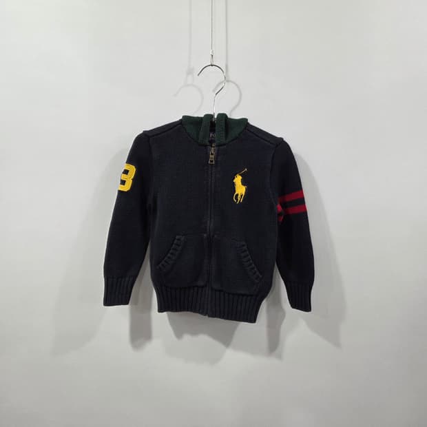 폴로랄프로렌 키즈 니트 후드집업 3/3T