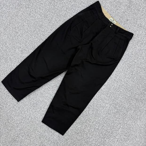 실측확인 비헤비어 벌룬 핀턱 면바지 0729J2