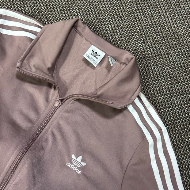 아디다스 핑크 브라운 투웨이 트랙탑 져지