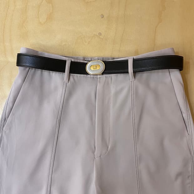 DUNHILL dressy leather belt