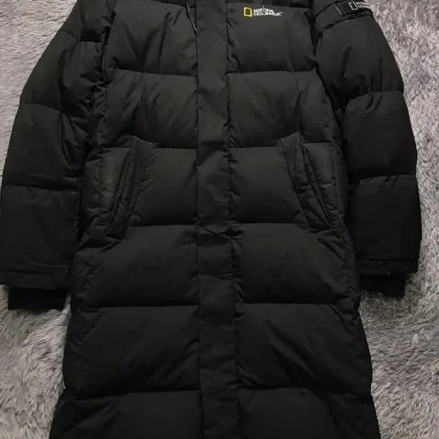 [[M, 공용]# 내셔널지오그래픽 카이만 스몰로고 다운 롱패딩