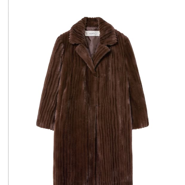 비아플레인 캐롤 퍼 코트 