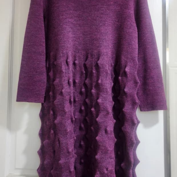 이세이미야케 Issey Miyake 하트 Haat 니트 원피스 2사이즈