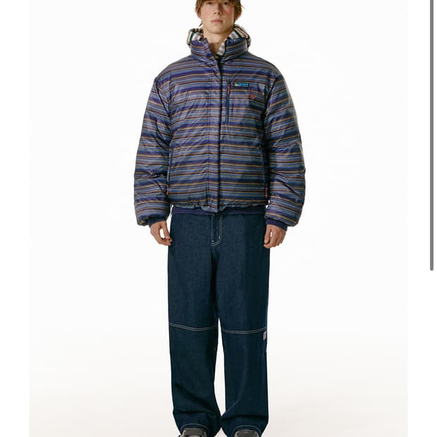 테켓 리버시블 패딩 L 팝니다