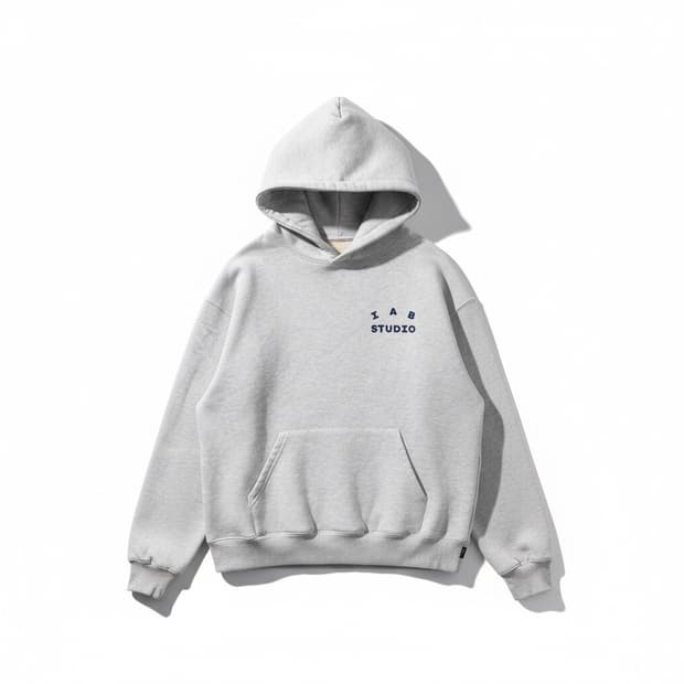 IAB 아이앱스튜디오 후드 라이트 그레이 M