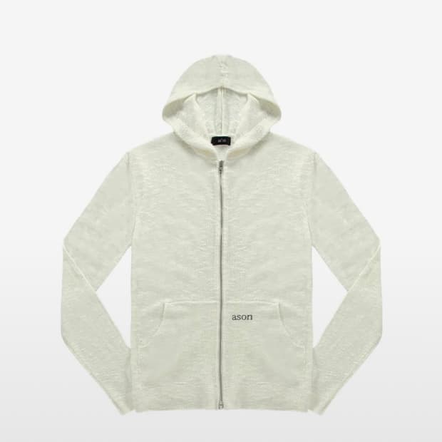 애즈온 KUMA HOOD ZIP-UP / IVORY