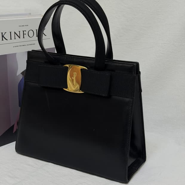 정품 페라가모 바라보우백 리본백 토트백 핸드백