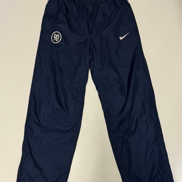 공용!! 나이키 올드스쿨 우븐 로고 트레이닝 팬츠 네이비 M