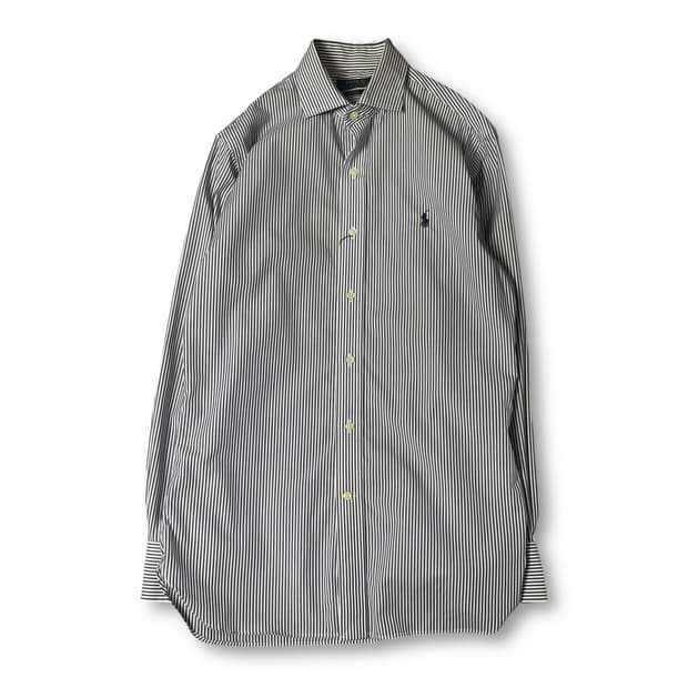 폴로랄프로렌 블루 스트라이프 긴팔 셔츠 슬림핏