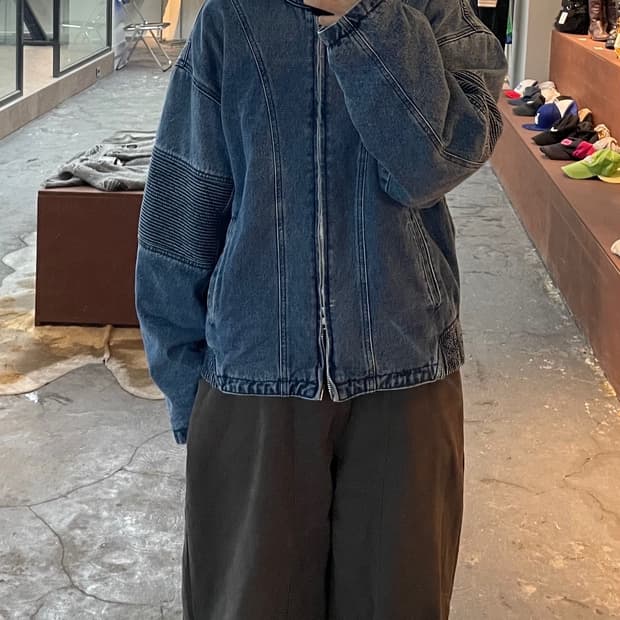 빈티지 데님 봄버 자켓 H597