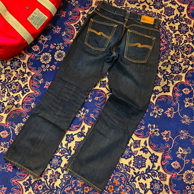 누디진 슬림 스트레이트 데님 팬츠 32size