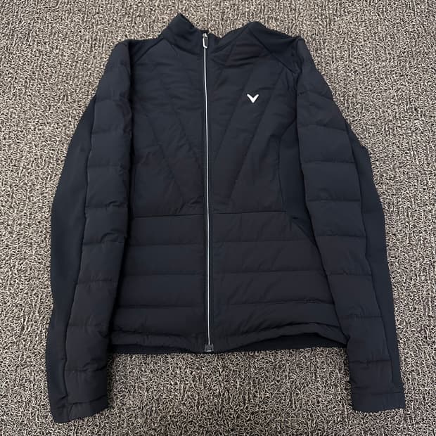 캘러웨이 여성 골프웨어 구스다운 패딩 블랙 95사이즈