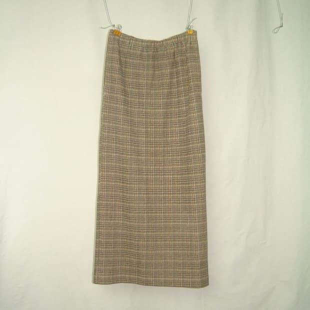 꼼데가르송 트리콧 1996 multi color wool skirt