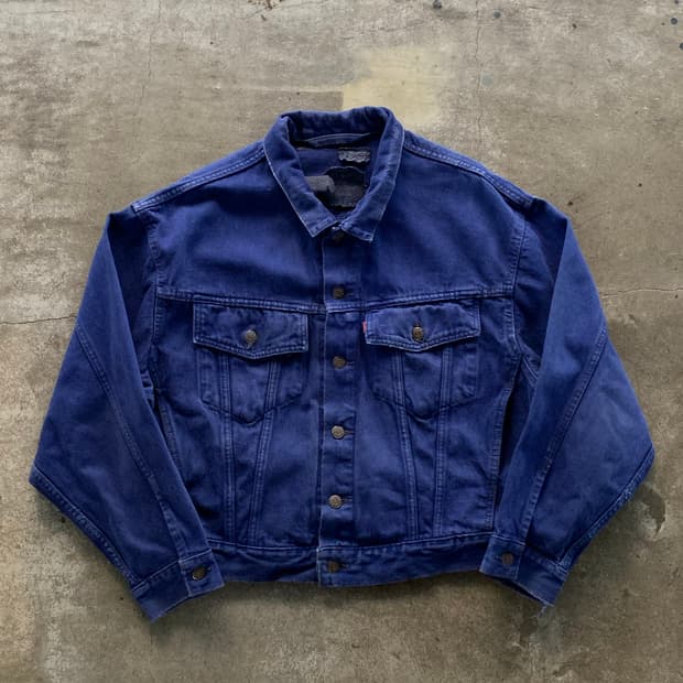 90s 리바이스 70598 빅 패치 데님 트러커 자켓