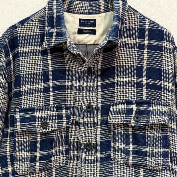 Back Number Indigo Check Shirt