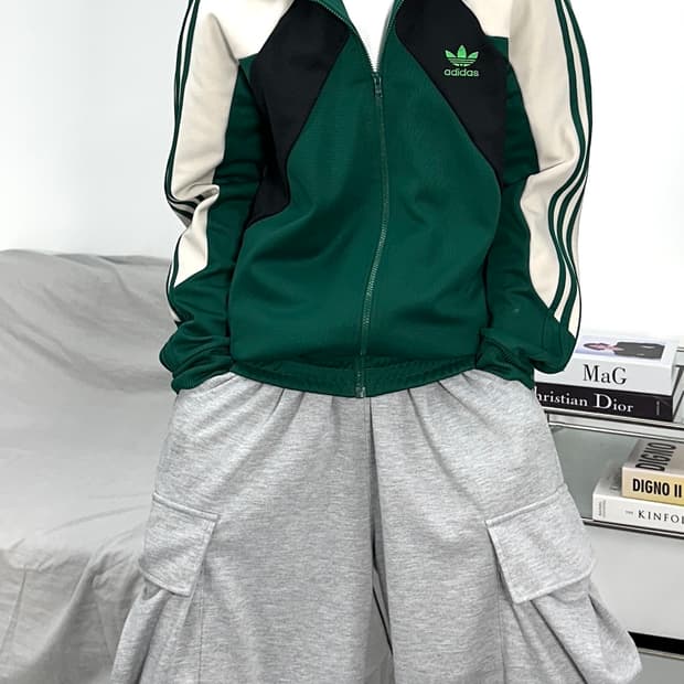 아디다스 파이어버드 헤리티지 그린 트랙탑 져지 100