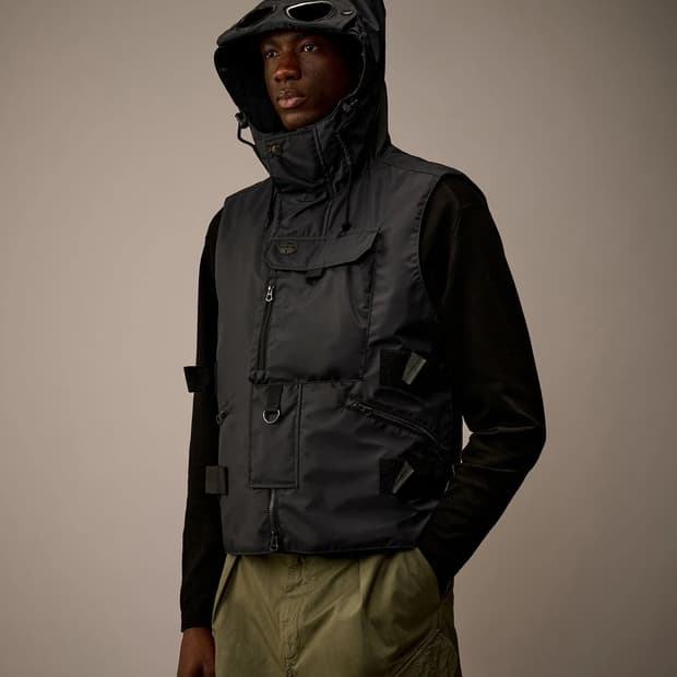 준야 와타나베 꼼데가르송 x CP 컴퍼니 패딩 페널베스트