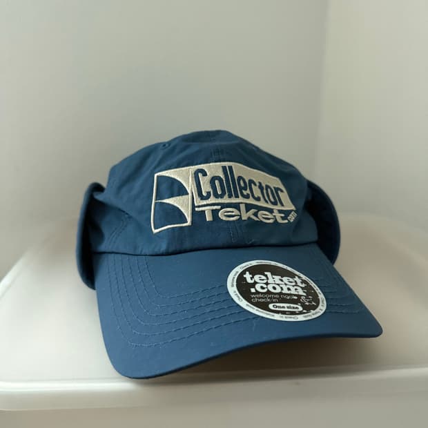 테켓 telet - 나일론 이어플랩캡 ( 빈티지블루 )
