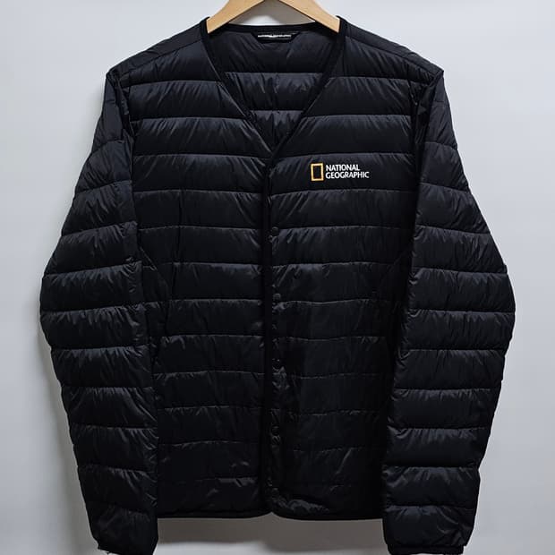 내셔널지오그래픽 구스다운 경량패딩 M