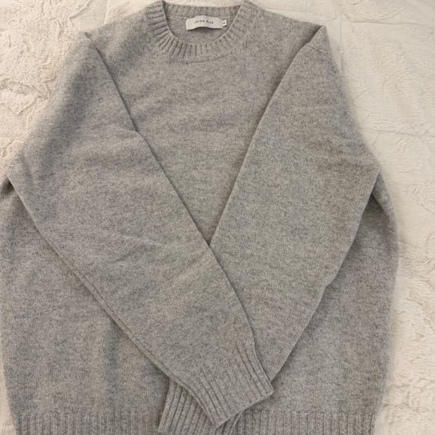 [XL]유니온블루 캐시미어 울 크루넥 v2 멜란지그레이