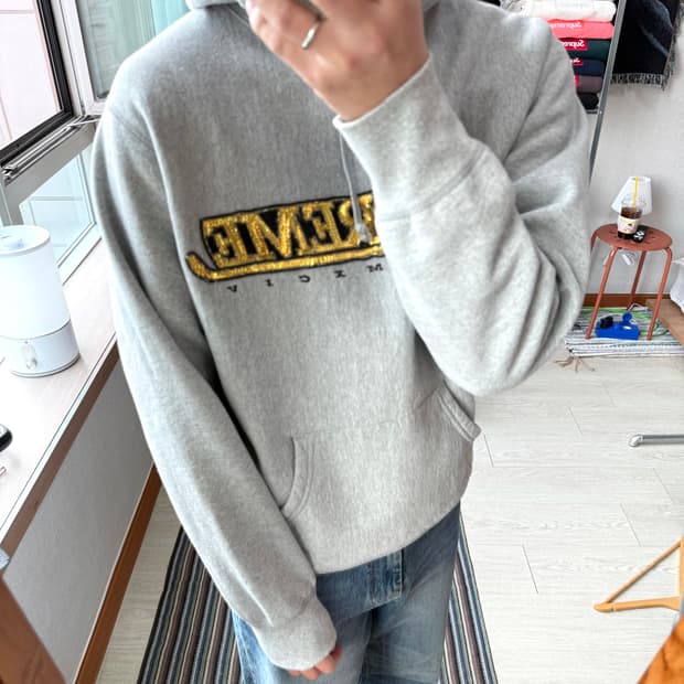 슈프림 스팽글 후드티