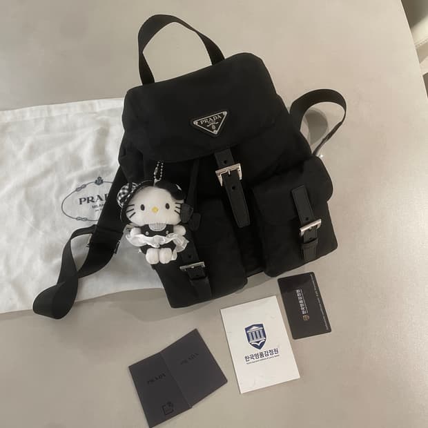 정품 프라다 백팩 스몰 신형 