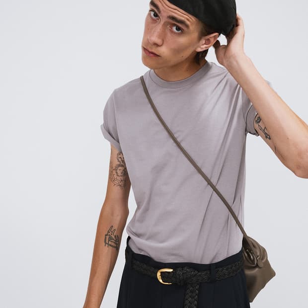 렉토 26SS 컴팩트 코튼 반팔 티셔츠 세피아 그레이