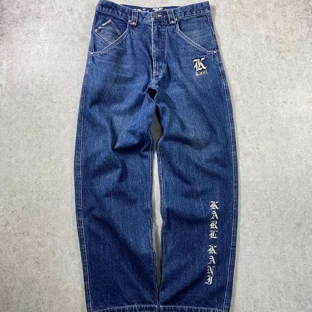 [32] 90-00s Karl Kani 칼카니 루즈와이드 핏 데님팬츠