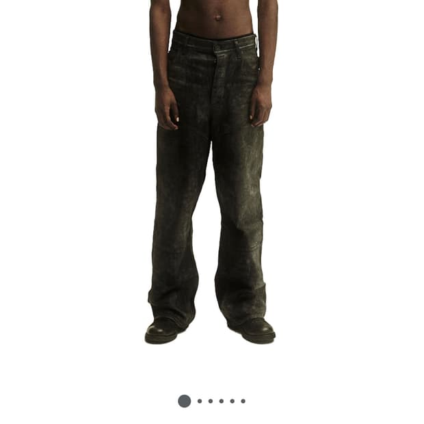 p.l.n. 오일스킨 팬츠 L