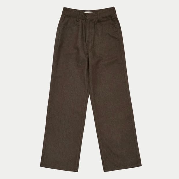 아모멘토 COLORED STRAIGHT FIT DENIM_BROWN