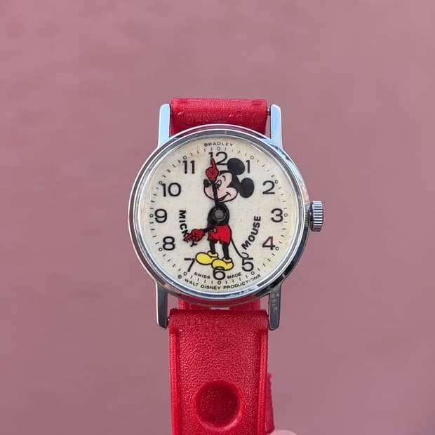 [70s Bradley]Mickey wind-up watch 미키 시계