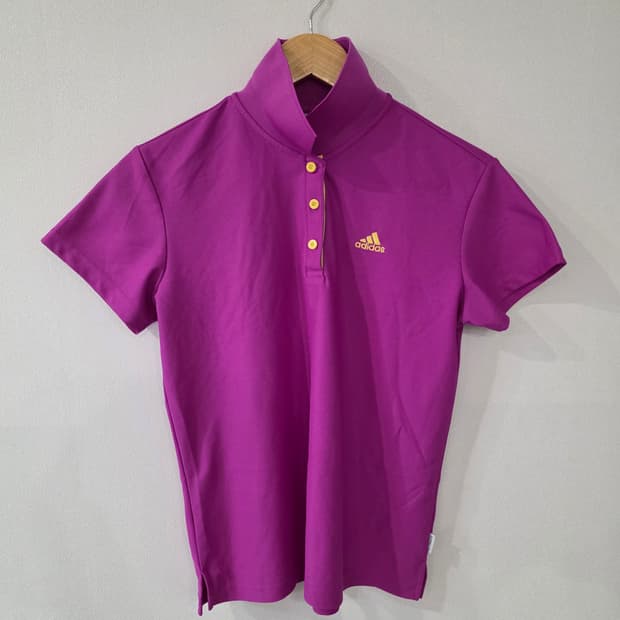 아디다스 여성 퍼플 폴로티 95
