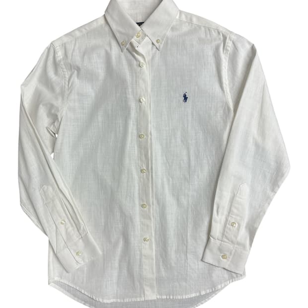 폴로랄프로렌(POLORALPHLAUREN) 커스텀 핏 화이트 긴팔 셔츠S