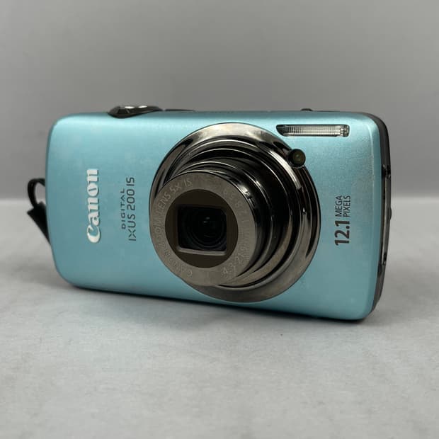 작례O 캐논 익서스 IXUS 200 IS 민트색 빈티지 디지털 카메라