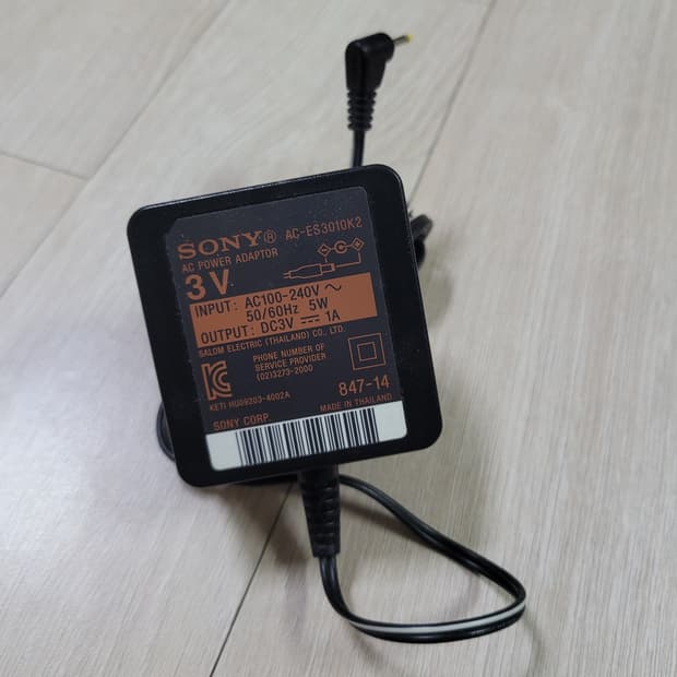 소니 3V CDP 정품 아답타