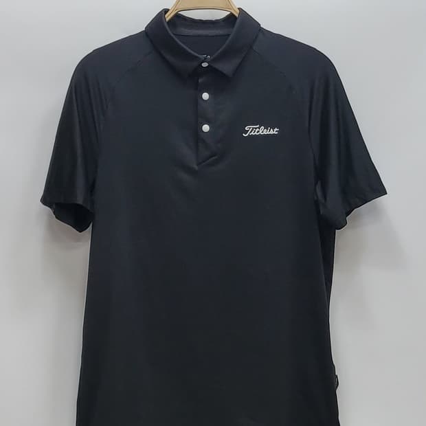 Titleist 타이틀리스트 스넵 버튼 기능성 티셔츠 / 남 L 블랙
