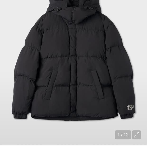 (M) 디젤 W 롤프 패딩 블랙