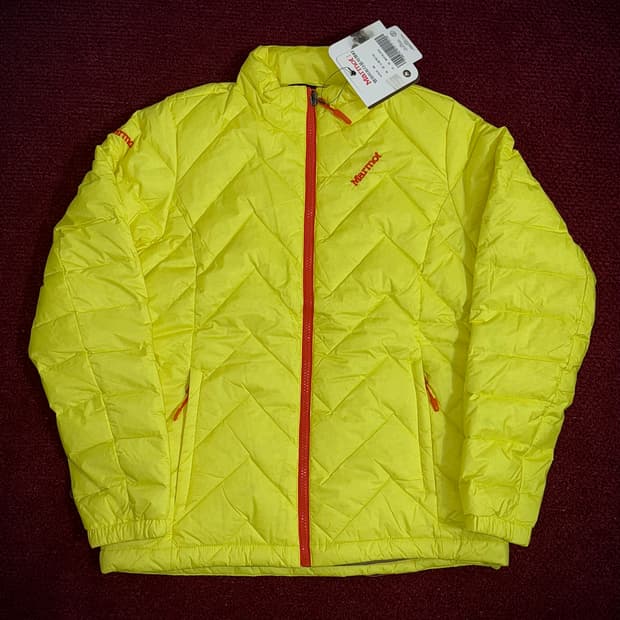 마모트 옐로우 경량 패딩 95 새상품