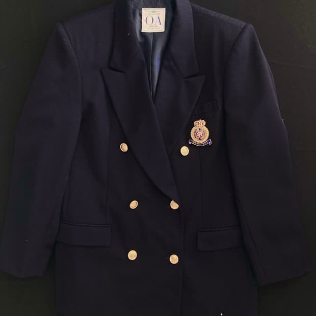 NAVY Double Breasted Jacket