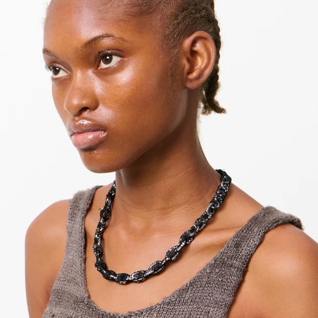 아워레가시 26ss 레이스 라돈 목걸이/블랙